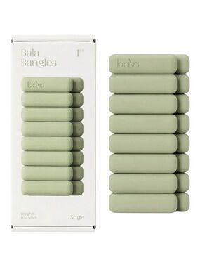 BALA BANGLES 1 LBS IN SAGE - BNIB